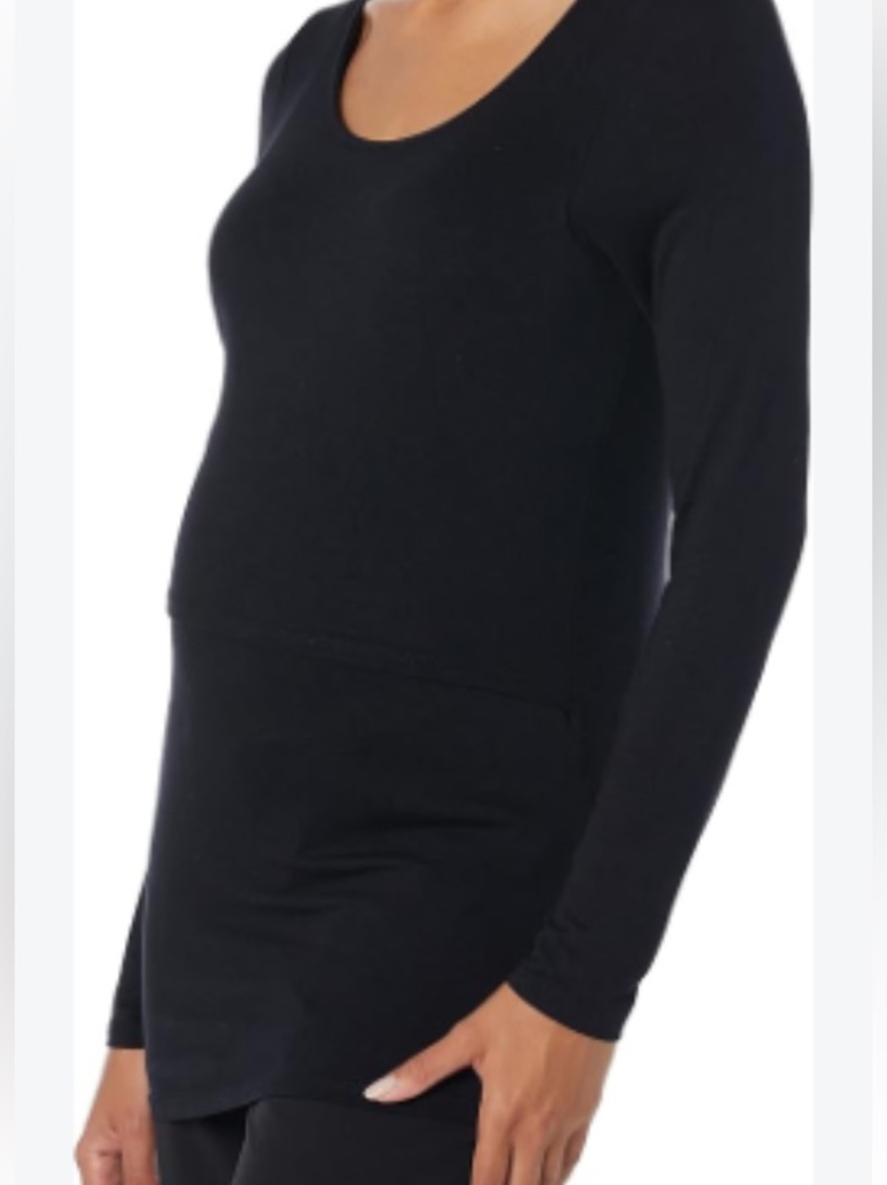 Motherhood Maternity lift-up tiered nursing top double-layer design